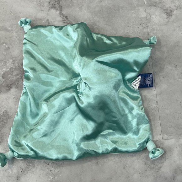 Falls Creek Baby Elephant Lovey Security‎ Stuffed Blue Teal Grey 12 X 12 Plush - Picture 3 of 5